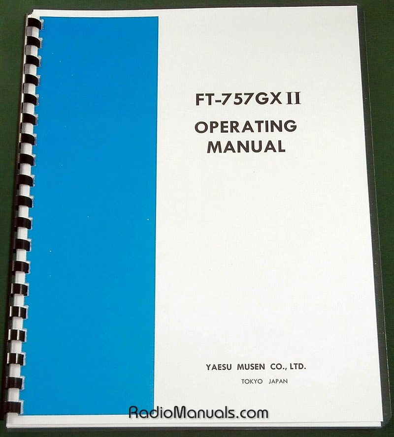 Yaesu FT-757GX II Instruction Manual